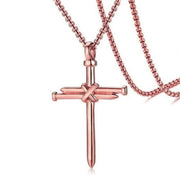 Stainless steel nail necklace, view 5 - MRSLM