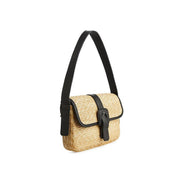imitation straw flap summer bag, view 3 - MRSLM