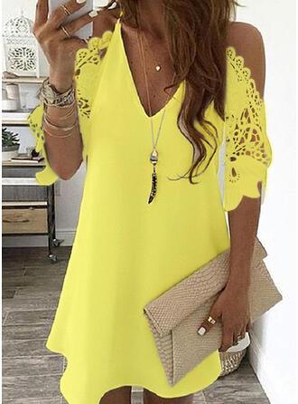 Temperament Women's Suspender Type Sleeveless V-neck A-line Skirt
