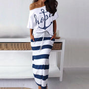 navy print short sleeve swing dress, view 3 - MRSLM