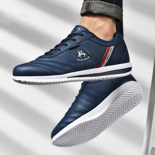 Men's retro white casual sneakers - MRSLM