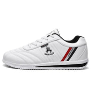Men's retro white casual sneakers, view 7 - MRSLM