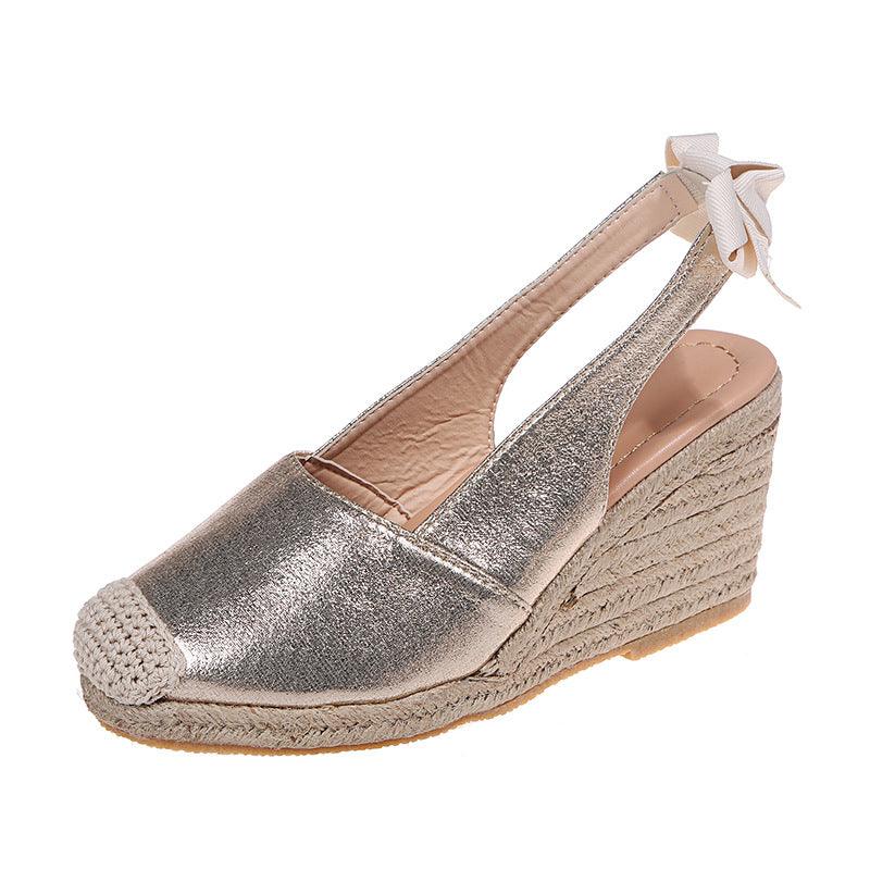 Women's snake print closed-toe sandals, view 3 - MRSLM