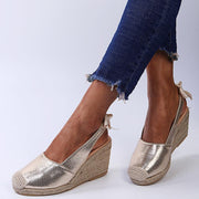 Women's snake print closed-toe sandals - MRSLM