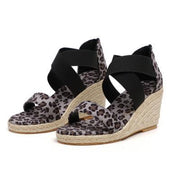 women's wedge heel hemp rope sandals, view 4 - MRSLM