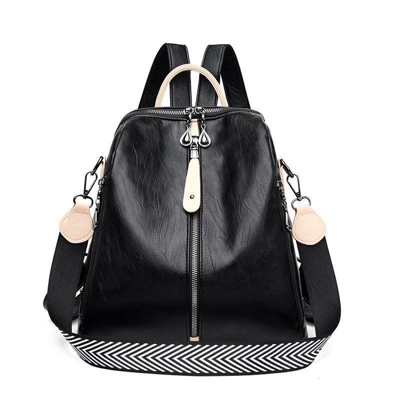 women's soft leather backpack, view 4 - MRSLM