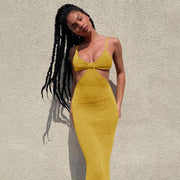 Women's halter long dress, view 3 - MRSLM