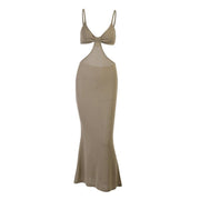 Women's halter long dress, view 6 - MRSLM