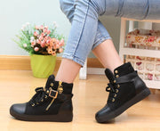 Women's riveted canvas platform shoes - MRSLM