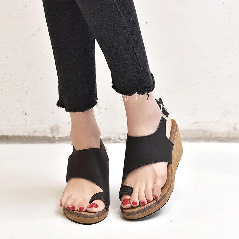 plus size wedge sandals - MRSLM
