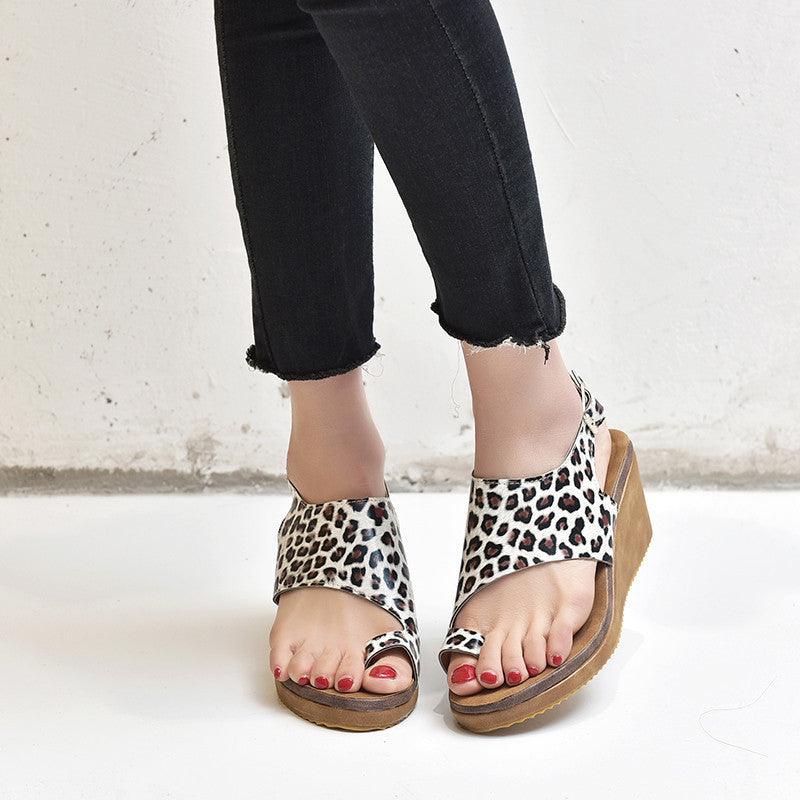 plus size wedge sandals, view 5 - MRSLM