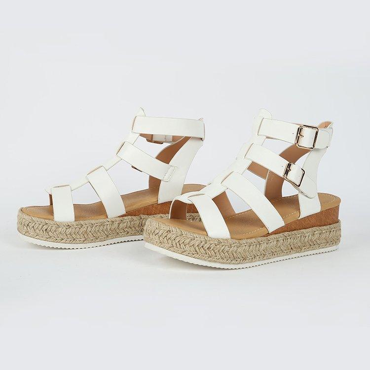 women's wedge ankle strap sandals, view 2 - MRSLM