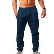 linen loose casual trousers, view 6 - MRSLM