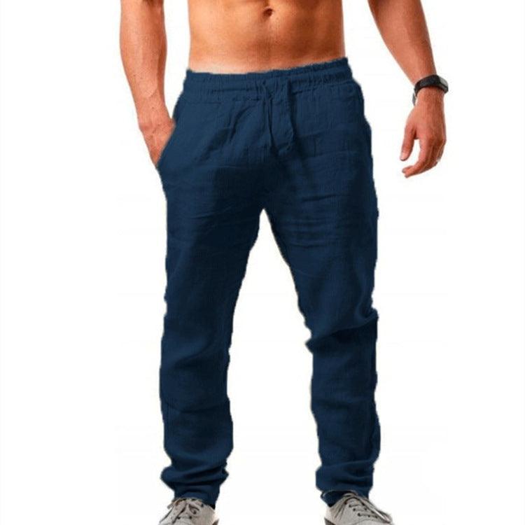 linen loose casual trousers, view 6 - MRSLM