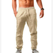 linen loose casual trousers, view 7 - MRSLM