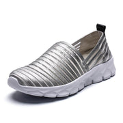 women's slip-on mesh flat lazy shoes, view 3 - MRSLM
