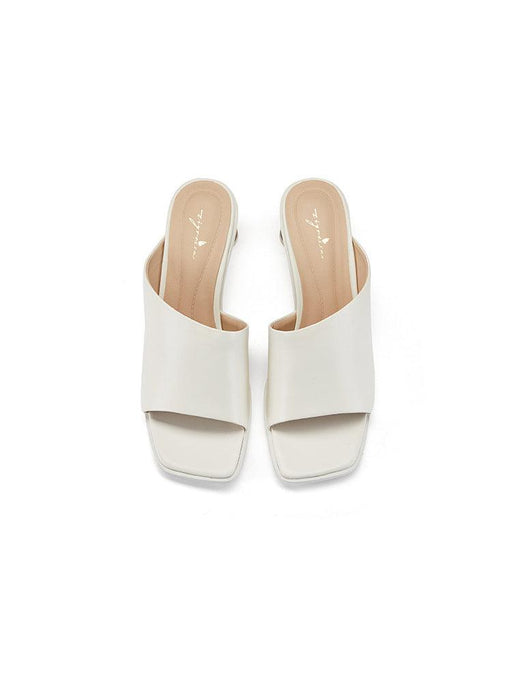 Women's sheepskin square toe slippers - MRSLM