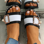 Outdoor flat casual slippers, view 3 - MRSLM