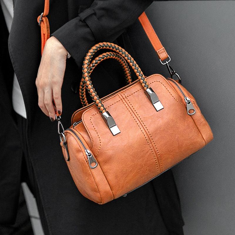 casual woven shoulder handbag - MRSLM