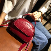 portable leather shell shoulder bag, view 7 - MRSLM