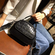 portable leather shell shoulder bag, view 9 - MRSLM