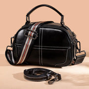 simple portable leather handbag, view 2 - MRSLM