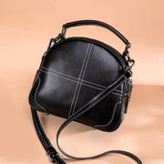 simple portable leather handbag, view 5 - MRSLM
