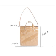creative letter shopping shoulder bag, view 3 - MRSLM