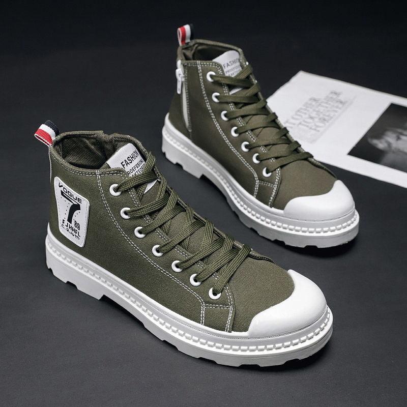 Men's high-top canvas shoes, view 5 - MRSLM