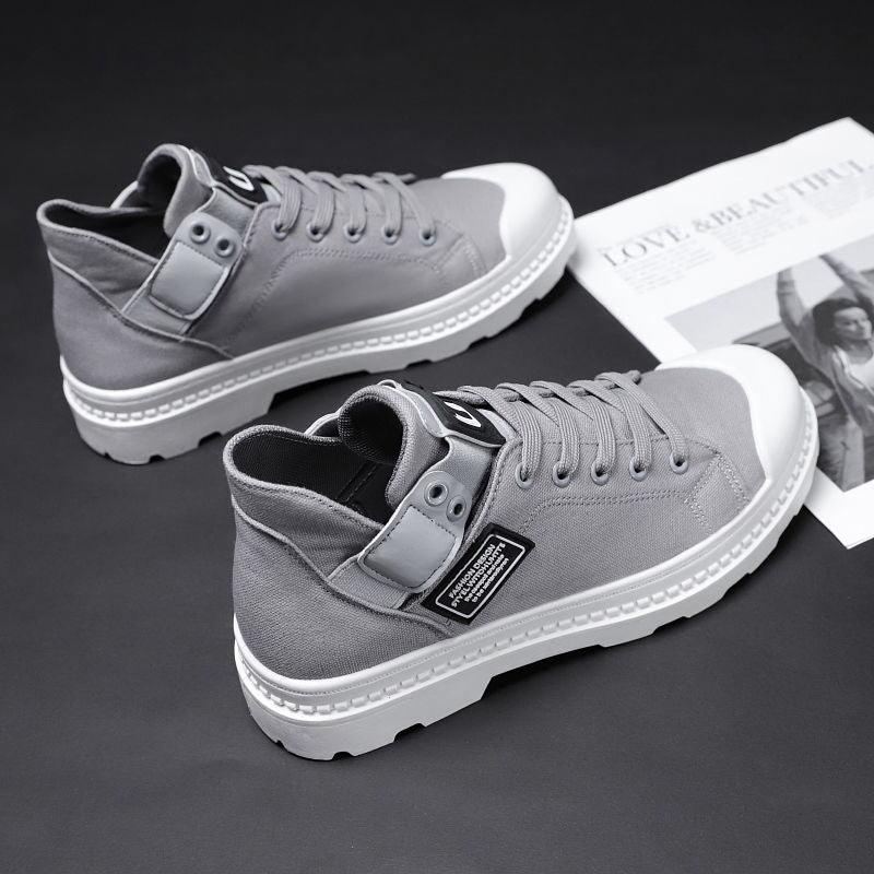 Men's high-top canvas shoes, view 10 - MRSLM