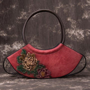 retro cowhide crescent shoulder bag - MRSLM