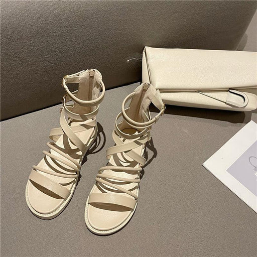 Roman flat sandals for women, view 2 - MRSLM