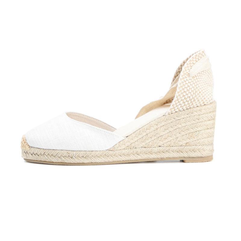 Hemp rope wedge platform sandals, view 5 - MRSLM