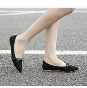 pointed toe flat evening shoes, view 2 - MRSLM