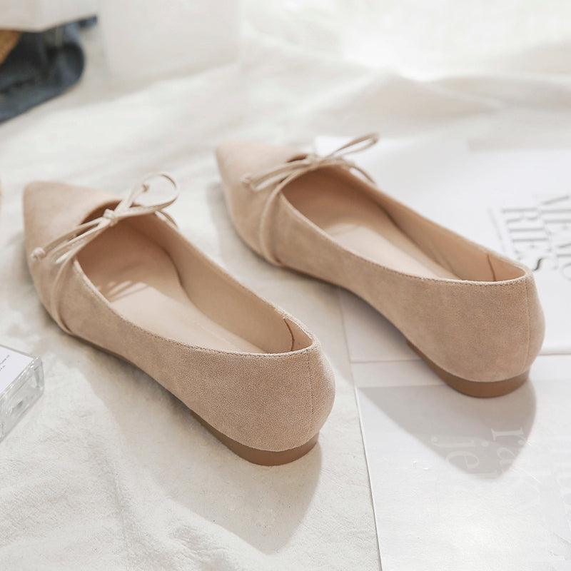 pointed toe flat evening shoes, view 3 - MRSLM