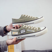 Men's lace-up canvas shoes, view 3 - MRSLM