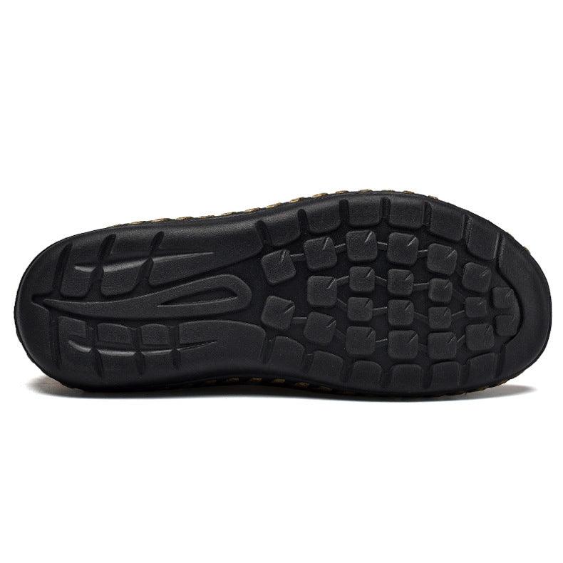 Men's casual PU leather British retro shoes, view 4 - MRSLM