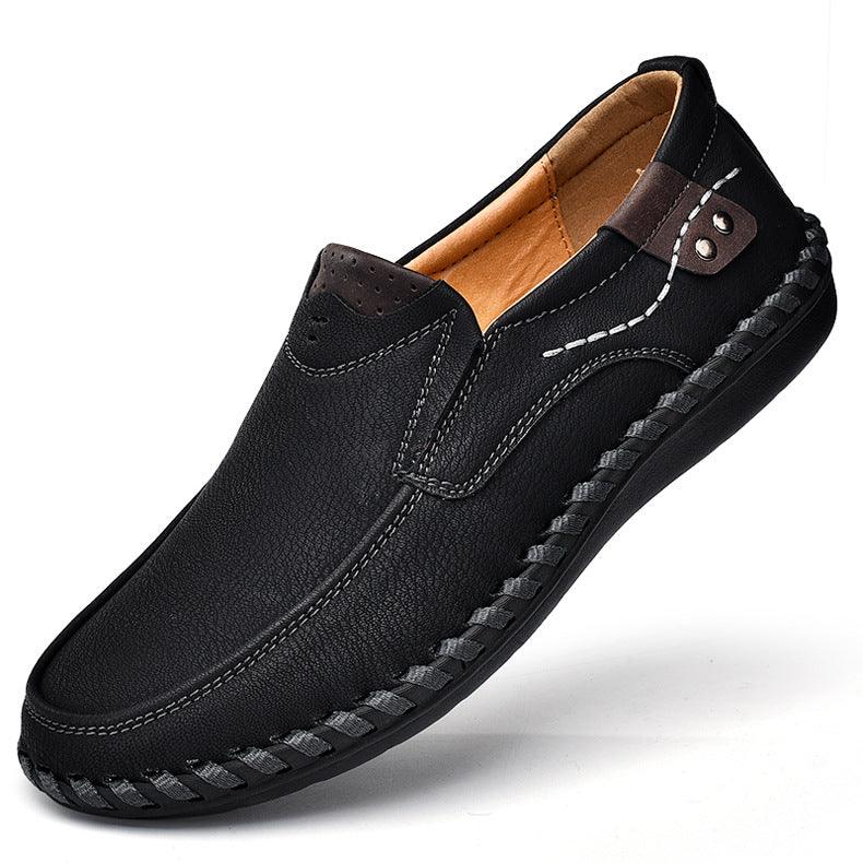 Men's casual PU leather British retro shoes - MRSLM