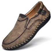 Men's casual PU leather British retro shoes, view 8 - MRSLM
