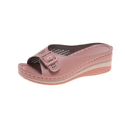Women's thick-soled slope heel slippers, view 4 - MRSLM