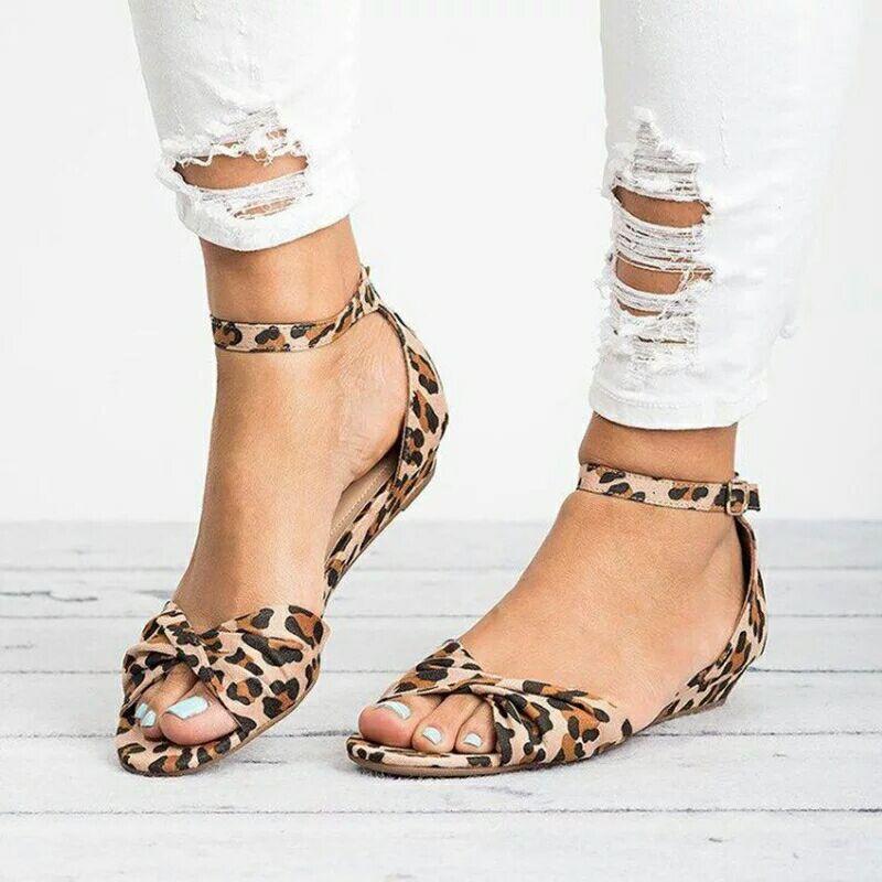 Women's buckle suede sandals, view 4 - MRSLM