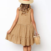 Ruffled summer dress for women, view 16 - MRSLM