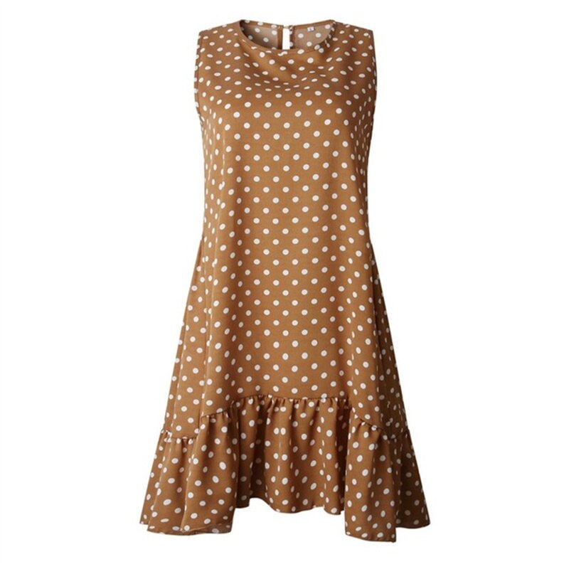 Ruffled summer dress for women, view 4 - MRSLM