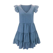 Ruffled summer dress for women, view 14 - MRSLM