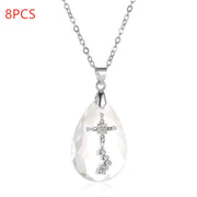 Drop pendant necklace, view 3 - MRSLM
