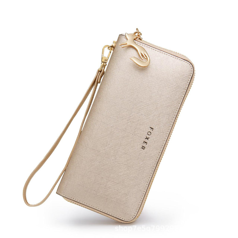 Women's long zipper clutch wallet, view 5 - MRSLM