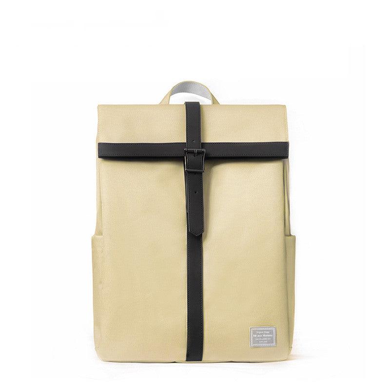 Women's solid color computer backpack, view 2 - MRSLM