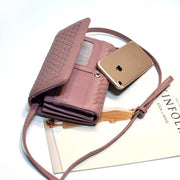 handmade woven long wallet bag for women, view 7 - MRSLM