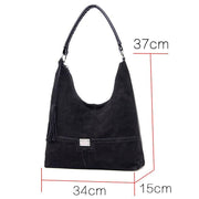 faux suede shoulder crossbody bag, view 2 - MRSLM