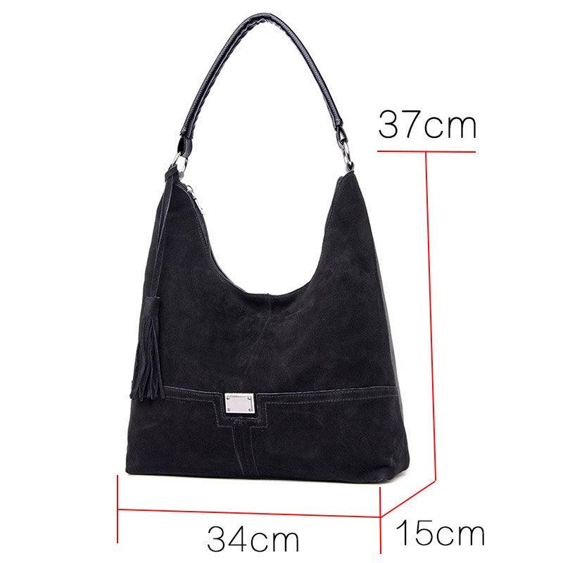 faux suede shoulder crossbody bag, view 2 - MRSLM